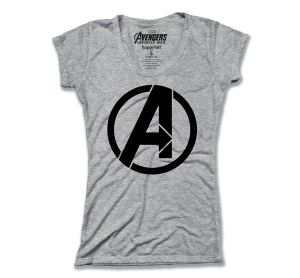 Avengers Black Logo Girly